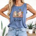 Retired 2025 A New Chapter Begins Retirement Teacher Book Comfort Colors Tank Top Blue Jean Retired 2025 A New Chapter Begins Retirement Teacher Book Comfort Colors Tank Top Blue Jean