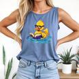 Rubber Duck Reading Book Swim Rubber Duckling Rubber Duckie Comfort Colors Tank Top Blue Jean