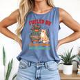 Smut Reader Cat Lover Fueled By Smutty Books & Cat Snuggles For Men Women Comfort Colors Tank Top Blue Jean