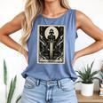 Tarot Cards Guide Book Esoteric Mysticism Clothing Tarot Card Justice Comfort Colors Tank Top Blue Jean