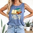 Like Thick Books Cant Lie Happiness Reading Positive Comfort Colors Tank Top Blue Jean