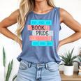 Threadless Grey Sky Chai Trans Book Pride Graphic Comfort Colors Tank Top Blue Jean
