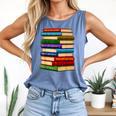 History Month Educated Black Leaders Reading Books Comfort Colors Tank Top Blue Jean