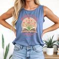 Unearth a Story 2026 Summer Reading Program Flowers Book Comfort Colors Tank Top Blue Jean Unearth a Story 2026 Summer Reading Program Flowers Book Comfort Colors Tank Top Blue Jean