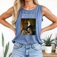 Unsociable And Taciturn Jane Austin Quote Book Classic Lit Comfort Colors Tank Top Blue Jean