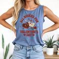 Valentines All Booked For Valentines Book Lover Girl Teacher Comfort Colors Tank Top Blue Jean