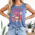 Valentines Reading Book Lover All Booked For Valentine's Day Comfort Colors Tank Top Blue Jean