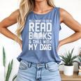 All I Want To Do Is Read Books Reading Dog Lovers Comfort Colors Tank Top Blue Jean