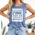 What's More Punk Than The Public Library Book Lover Comfort Colors Tank Top Blue Jean