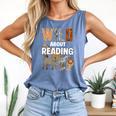 Wild About Reading Book Reader Book Nerd Book Reading Lover Premium Tri-Blend Comfort Colors Tank Top Blue Jean