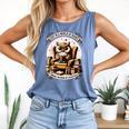 Wise Owl Reading Books Comfort Colors Tank Top Blue Jean