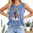 Women's Education Is Freedom Teacher Books Black History Month Comfort Colors Tank Top Blue Jean