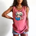 Adorable Book Lover Axolotl With Reading Glasses Cute Comfort Colors Tank Top Watermelon Adorable Book Lover Axolotl With Reading Glasses Cute Comfort Colors Tank Top Watermelon