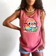 Adorable Book Lover Parrot With Reading Glasses Cute Comfort Colors Tank Top Watermelon