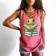 Adorable Turtle Reading Books Comfort Colors Tank Top Watermelon Adorable Turtle Reading Books Comfort Colors Tank Top Watermelon
