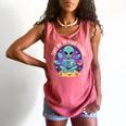 Alien Reader Reading Teacher Librarian Book Lover Comfort Colors Tank Top Watermelon