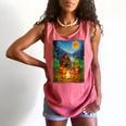 Bigfoot And Alien Reading Books Campfire Halloween Comfort Colors Tank Top Watermelon