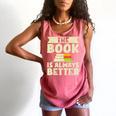 The Book Is Always Better Thriller Comfort Colors Tank Top Watermelon