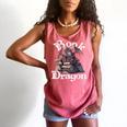 Book Dragon Book Lover Bookworm Book Reader Librarian Comfort Colors Tank Top Watermelon