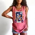Book Lover Tarot Card The Reader Mystic Skeleton Comfort Colors Tank Top Watermelon