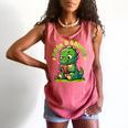 Book A Saurus Bookasaurus Dinosaur Book Girls Boys Toddler Comfort Colors Tank Top Watermelon