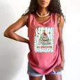 All Booked For Christmas Book Xmas Tree Coquette Bow Lights Comfort Colors Tank Top Watermelon