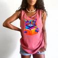 Cat Book Shirt Colorful Cat Reading Book Comfort Colors Tank Top Watermelon