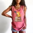 Cat Reading Books Comfort Colors Tank Top Watermelon