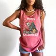 Christmas Outfit I Prefer Halloween Book Reading Skeleton Comfort Colors Tank Top Watermelon