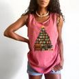 Christmas Tree Bookshelf Book Lover Library Comfort Colors Tank Top Watermelon