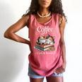 Coffee Cats And Books Cozy Calico Reader Love Cute Cat Comfort Colors Tank Top Watermelon