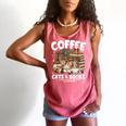 Coffee Cats And Books Cats And Reading Lovers Comfort Colors Tank Top Watermelon