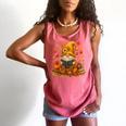 Cute Autumn Gnome Reading Pumpkin Book Lover Comfort Colors Tank Top Watermelon