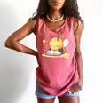 Cute Bee Reading Book Teacher Student Reader Graphic For Men Women Kids Comfort Colors Tank Top Watermelon