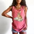 Cute Bunny Reading Book Glasses Bookworm Comfort Colors Tank Top Watermelon Cute Bunny Reading Book Glasses Bookworm Comfort Colors Tank Top Watermelon