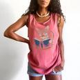 Cute Cat Reading Books With Tea Comfort Colors Tank Top Watermelon