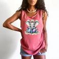 Cute Elephant Reading Universe Book Comfort Colors Tank Top Watermelon Cute Elephant Reading Universe Book Comfort Colors Tank Top Watermelon