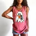 Cute Ghost Reading Book Spooky Season Halloween Costume Kids Comfort Colors Tank Top Watermelon