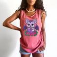 Cute Pastel Goth Bat Reading Book Comfort Colors Tank Top Watermelon
