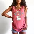 Easily Distracted By Books Silly-Goose Bookish Library Read Comfort Colors Tank Top Watermelon