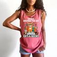 Easily Distracted By Cats And Books Book Lover Cat Comfort Colors Tank Top Watermelon