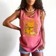 Easily Distracted By Cats And Books Cute Cat Book Lover Comfort Colors Tank Top Watermelon