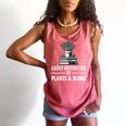 Easily Distracted By Plants & Books Plant Book Lover Comfort Colors Tank Top Watermelon