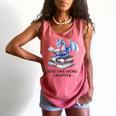 Just One More Chapter Book Dragon Reading Book Lover Bookish Comfort Colors Tank Top Watermelon