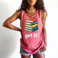 Get Lit With Books Comfort Colors Tank Top Watermelon Get Lit With Books Comfort Colors Tank Top Watermelon