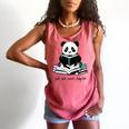 Panda Reading Chapter Books Comfort Colors Tank Top Watermelon