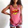 POW -Adults Kids Comic Book Cartoon Pop Art Novelty Sarcastic Comfort Colors Tank Top Watermelon