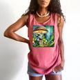 Rabbit Reading Book Under Large Mushroom Easter Bandana Comfort Colors Tank Top Watermelon