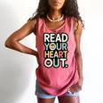 Read Your Heart Out Book Lover Quote Men Women Comfort Colors Tank Top Watermelon