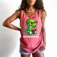 Readasaurus Reading Dinosaur Book Reader Bookworm Comfort Colors Tank Top Watermelon